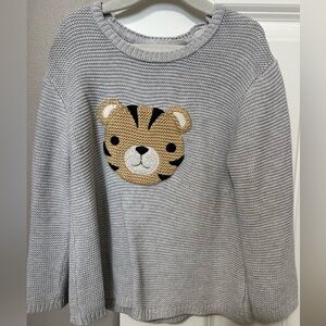 Zara Boys Gray Sweater with Bear Design Size 2yrs